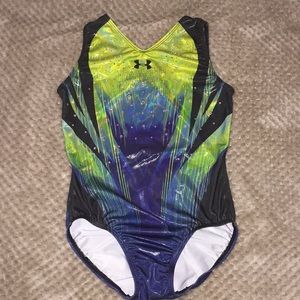 under armour x gk elite gymnastics leotard